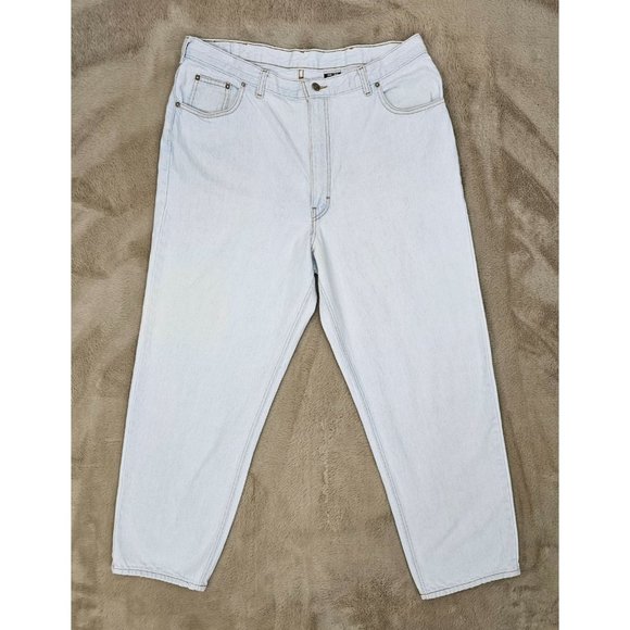Vintage GITANO JEANS White Acid Washed 80's/90's Baggy Jeans *RARE* - Picture 1 of 10
